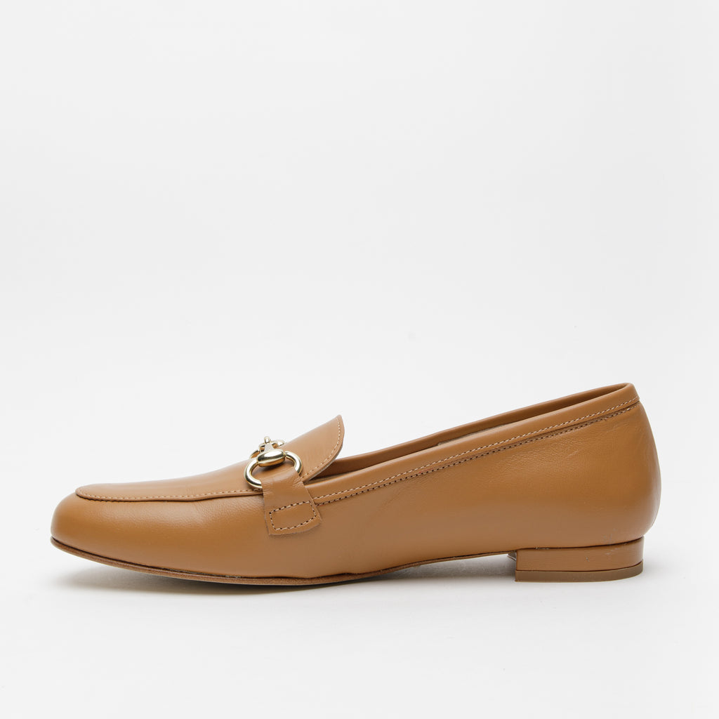 Mocassino donna cuoio