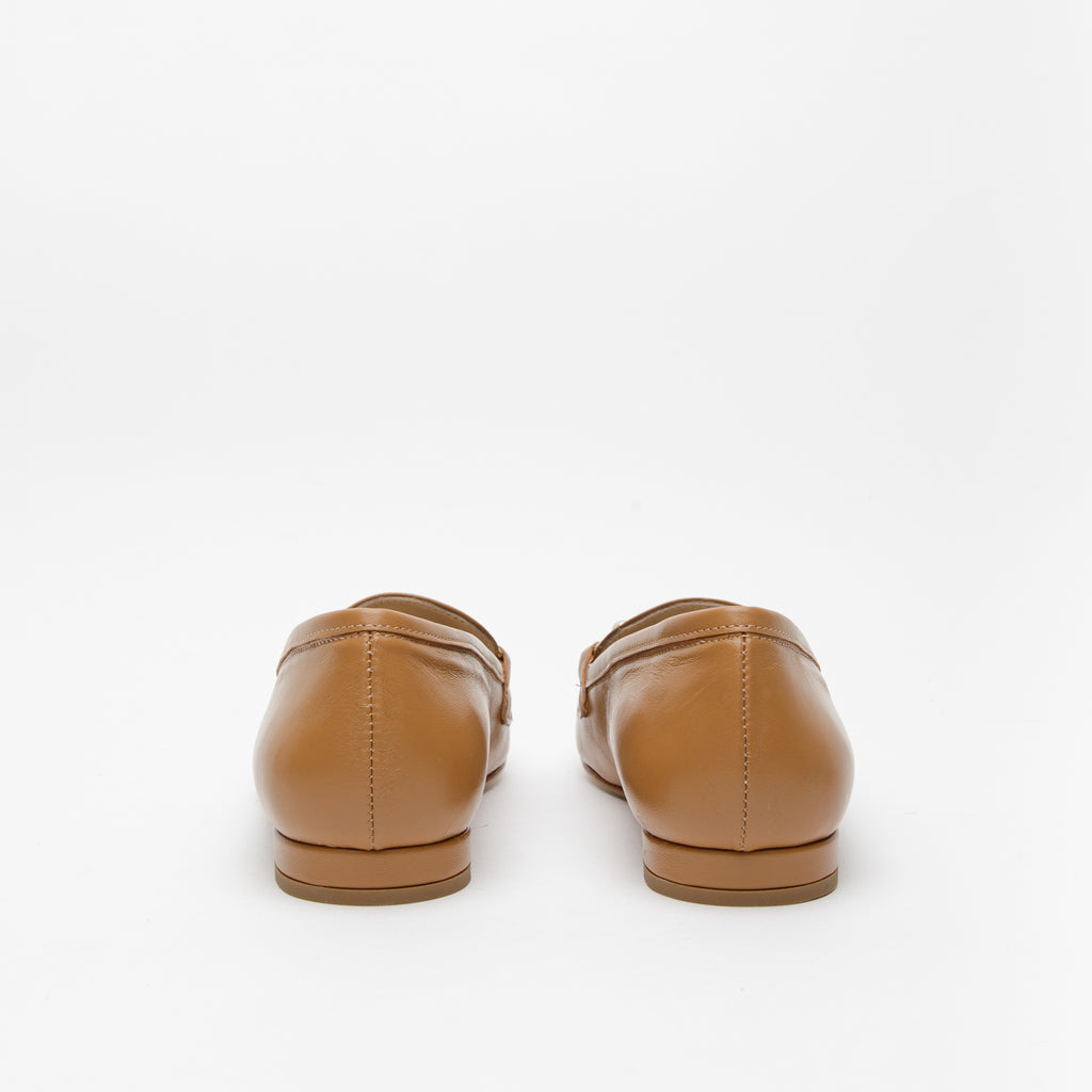 Mocassino donna cuoio