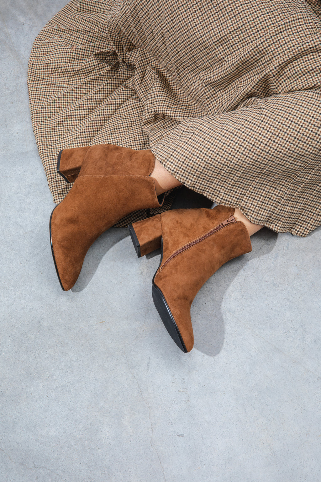 Stivaletto donna in camoscio rodeo