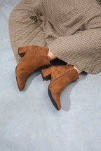 Stivaletto donna in camoscio rodeo